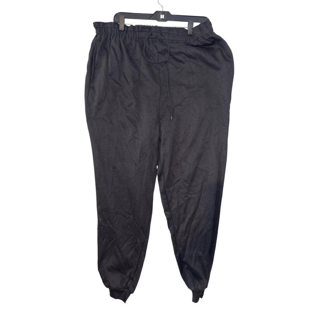 Jordache Womens Black Sweatpants Vintage NWT‎ Size 24W 38